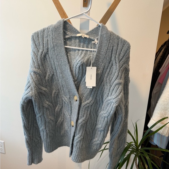 Vince Cable Knit Cardigan - Blue - Picture 2 of 8